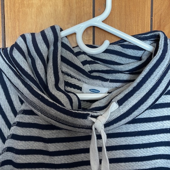 Striped cowel neck sweatshirt - Picture 2 of 3